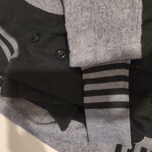 Edgy- Wool/Acrylic Double Breasted sweater jacket